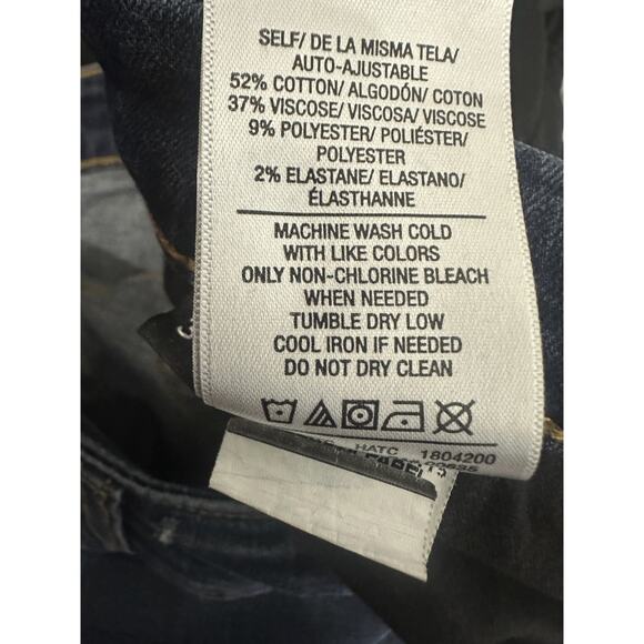 Hudson Sartor Relaxed Skinny Jeans Stretchy Blue Denim Sandblasted Men's Size 38 - Picture 9 of 13